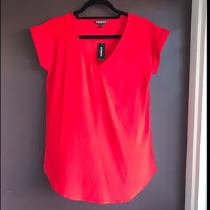 New! Express red blouse